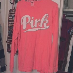 Pink long sleeve large woman's shirt